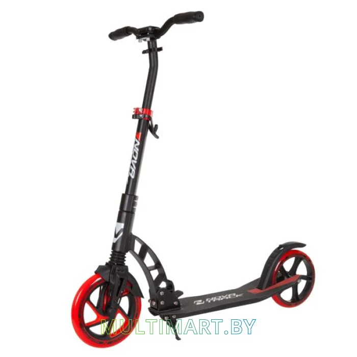 Самокат Novatrack Deft Pro New 230FS.DEFT.BBK22 (черный/красный, 2022)